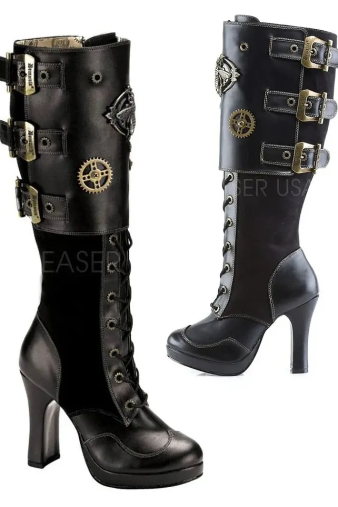 DemoniaCult Crypto 302 Boots Black (UK9)