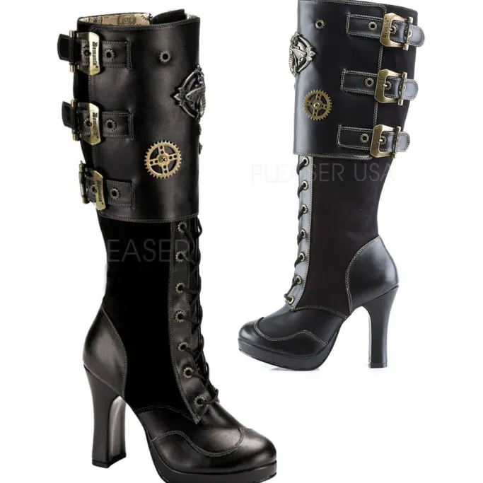 DemoniaCult Crypto 302 Boots Black (UK9)