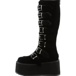 DemoniaCult DAMNED 318 Boots Velvet