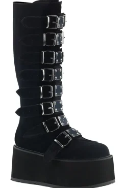 DemoniaCult DAMNED 318 Boots Velvet