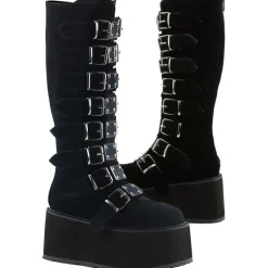 DemoniaCult DAMNED 318 Boots Velvet