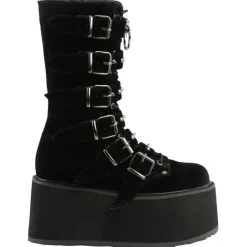 DemoniaCult DAMNED 225 Boots Black Velvet