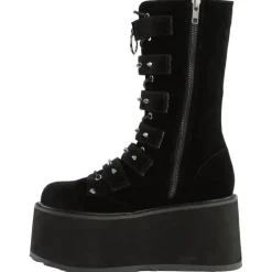 DemoniaCult DAMNED 225 Boots Black Velvet