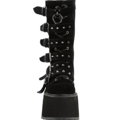 DemoniaCult DAMNED 225 Boots Black Velvet
