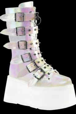 DemoniaCult DAMNED 225 Boots Pearl