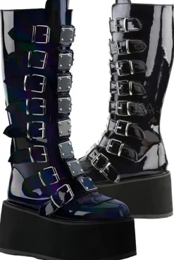 DemoniaCult DAMNED-318 Boots Hologram