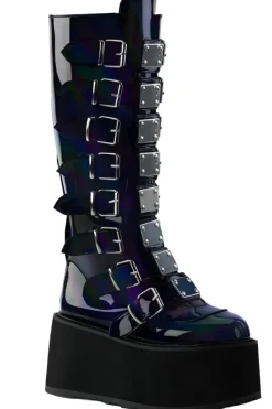 DemoniaCult DAMNED-318 Boots Hologram