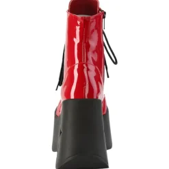 DemoniaCult Dynamite 106 Red Patent Boots