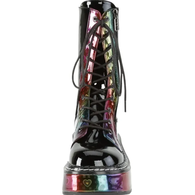DemoniaCult EMILY 350 Boots Rainbow