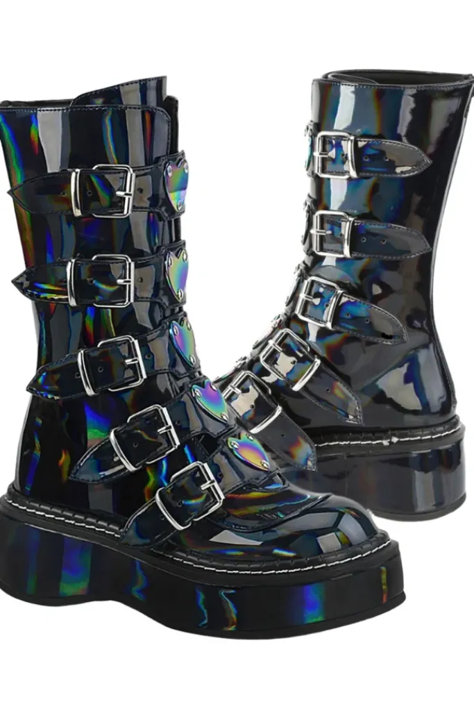 DemoniaCult EMILY-330 Hologram Boots
