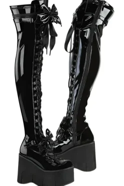 DemoniaCult KERA 303 Patent Boots