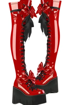 DemoniaCult KERA 303 Red Boots