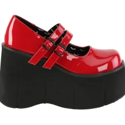 DemoniaCult Kera 08 Red Shoes (UK3, 6)