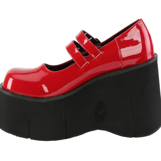 DemoniaCult Kera 08 Red Shoes (UK3, 6)