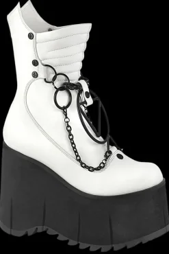 DemoniaCult KERA 130 White Boots