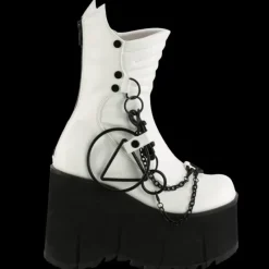 DemoniaCult KERA 130 White Boots