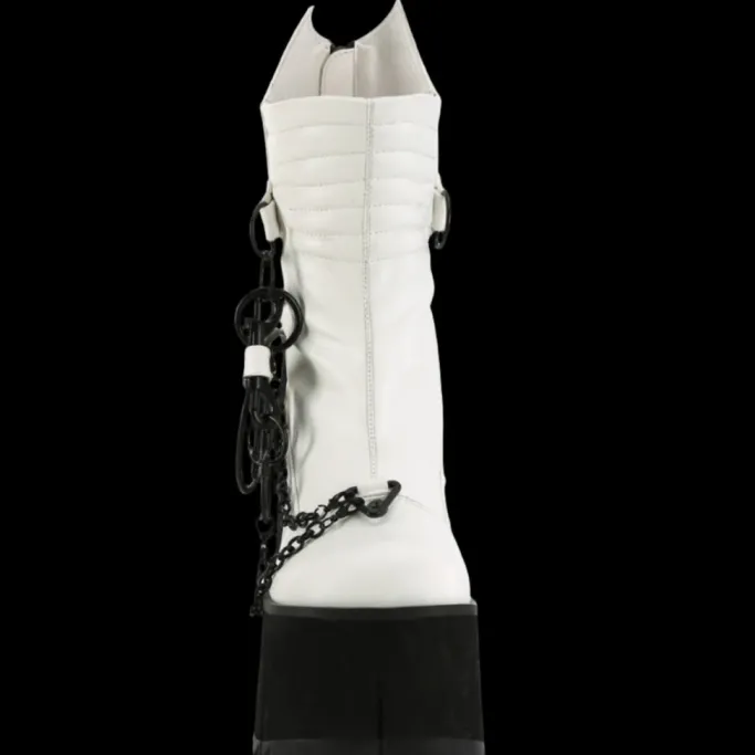 DemoniaCult KERA 130 White Boots