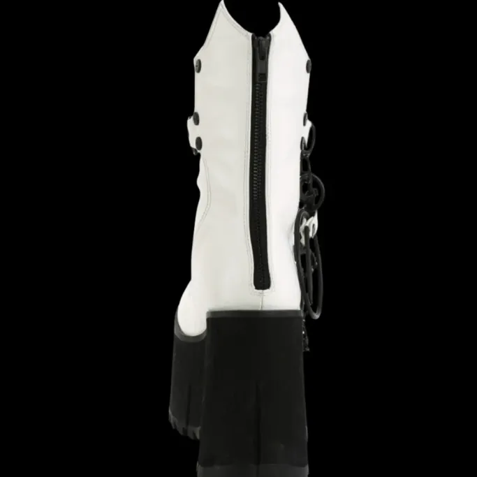 DemoniaCult KERA 130 White Boots