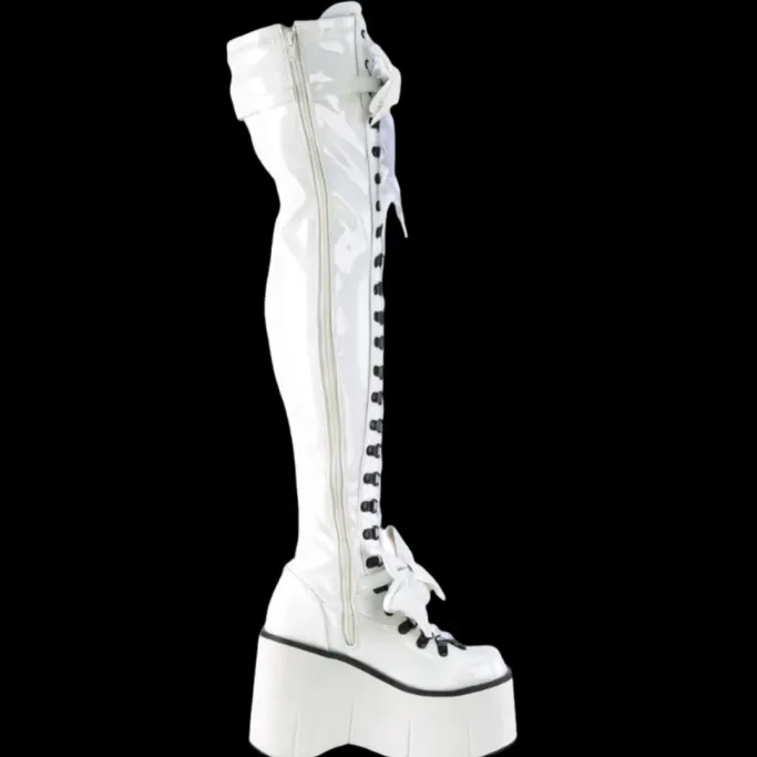 DemoniaCult KERA 303 White Boots