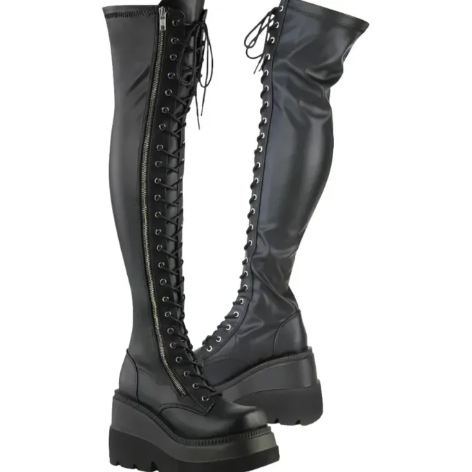 DemoniaCult SHAKER 374 Black Boots