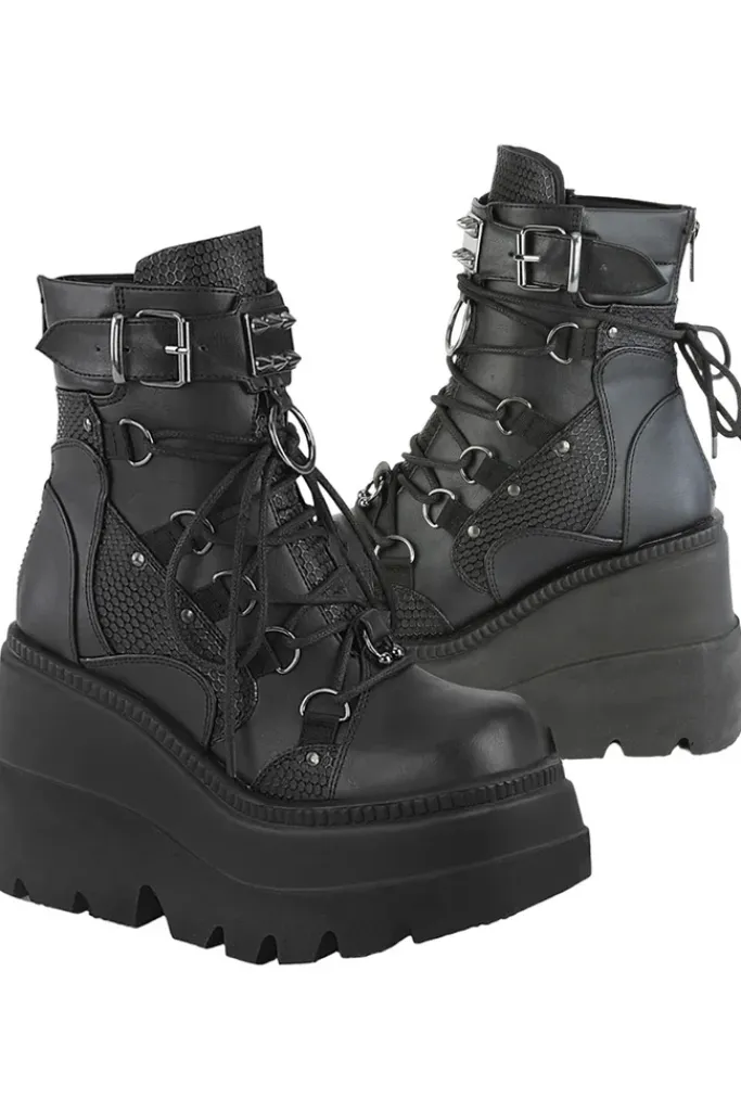 DemoniaCult Shaker 60 Boots Black