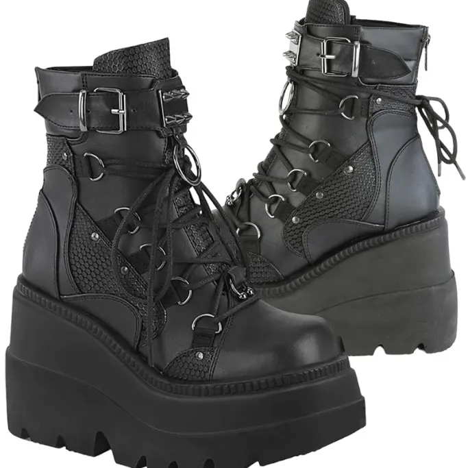 DemoniaCult Shaker 60 Boots Black