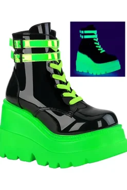 DemoniaCult Shaker 52 Boots Neon Green