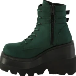 DemoniaCult Shaker 52 Emerald Suede Boots