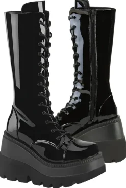 DemoniaCult SHAKER 72 Patent Boots UK6,