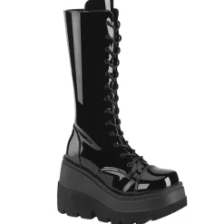 DemoniaCult SHAKER 72 Patent Boots UK6,