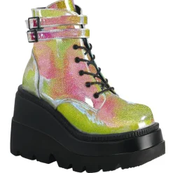 DemoniaCult SHAKER-52 Boots Pink