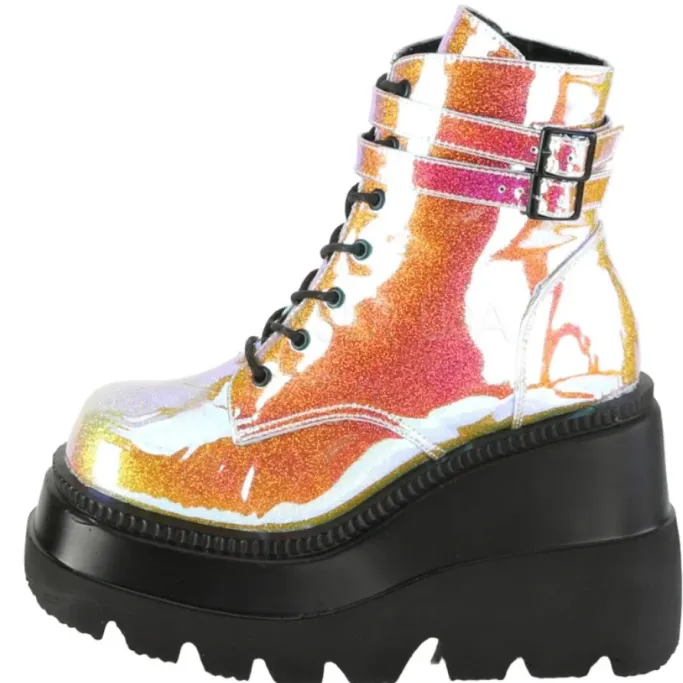 DemoniaCult SHAKER-52 Boots Pink