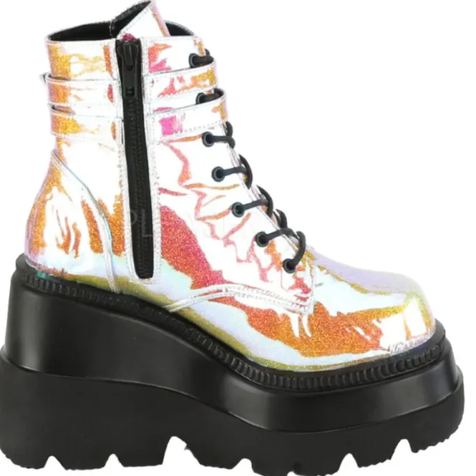 DemoniaCult SHAKER-52 Boots Pink