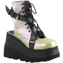 DemoniaCult SHAKER-56 Boots Green Black