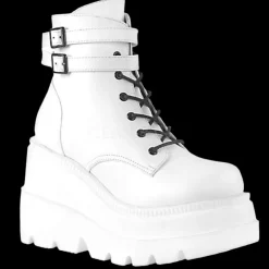 DemoniaCult SHAKER-52 Boots White