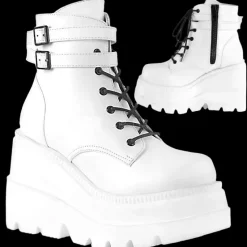 DemoniaCult SHAKER-52 Boots White