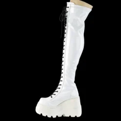 DemoniaCult SHAKER-374 White Boots