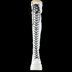 DemoniaCult SHAKER-374 White Boots
