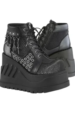 DemoniaCult STOMP-18 Shoes Black