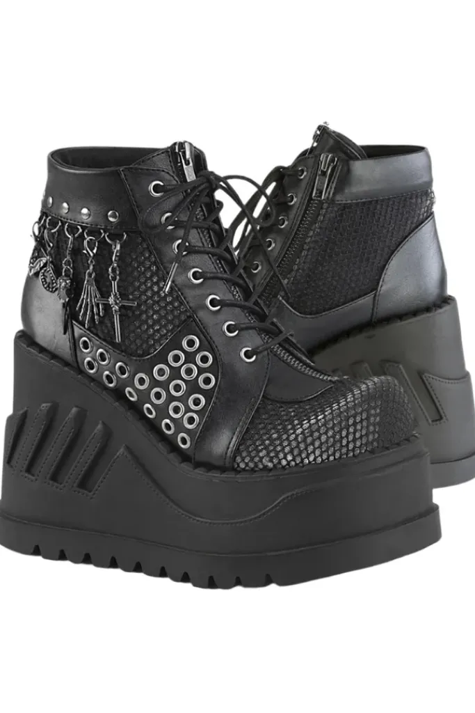 DemoniaCult STOMP-18 Shoes Black