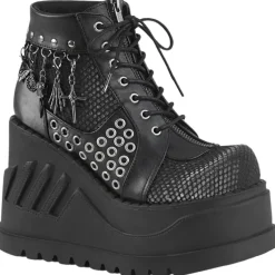 DemoniaCult STOMP-18 Shoes Black