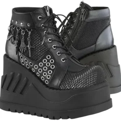 DemoniaCult STOMP-18 Shoes Black