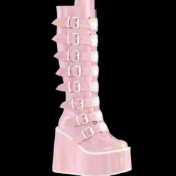 DemoniaCult SWING 815 Pink Holographic Boots