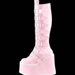 DemoniaCult SWING 815 Pink Holographic Boots