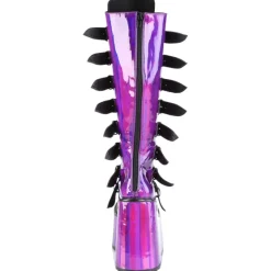 DemoniaCult SWING 815 Purple Holographic Boots