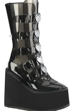 DemoniaCult SWING 230C Black Transparent Boots