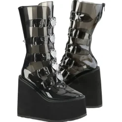 DemoniaCult SWING 230C Black Transparent Boots
