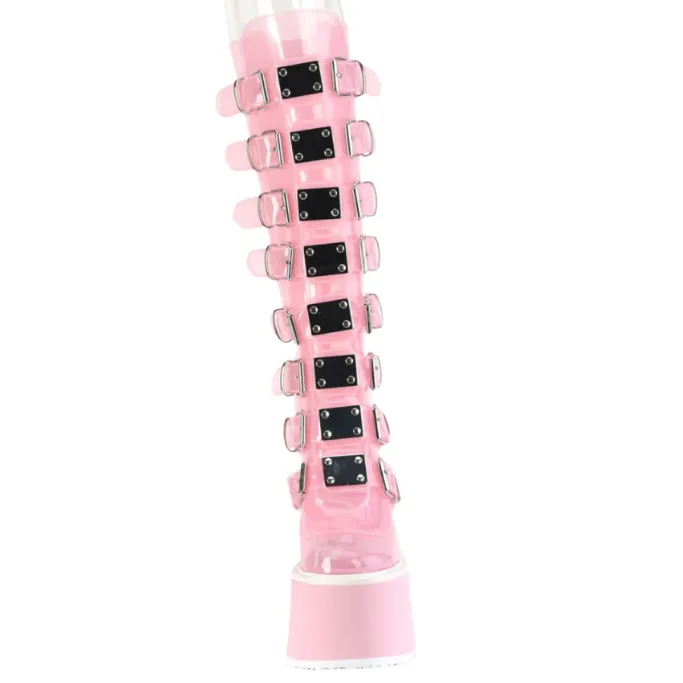 DemoniaCult SWING 815C Pink Transparent Boots