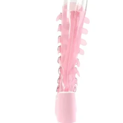 DemoniaCult SWING 815C Pink Transparent Boots