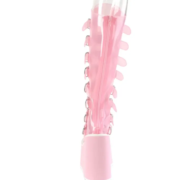 DemoniaCult SWING 815C Pink Transparent Boots
